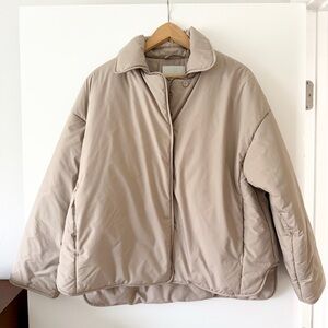 COS Tan Puffer Jacket